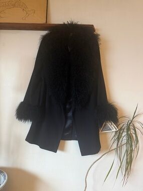 Vintage NWTs Mongolian lambswool Penny Lane. chic,phenomenon piece! USA